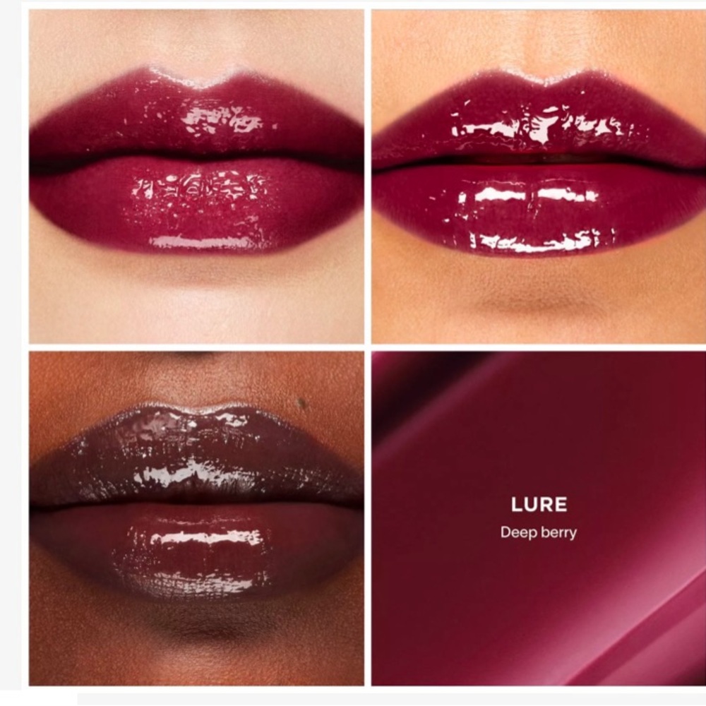 New Hourglass Phantom Volumizing Glossy Balm #175 Lure ( Deep Berry)
